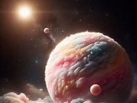 Descoberto um exoplaneta fofo como algodo-doce
