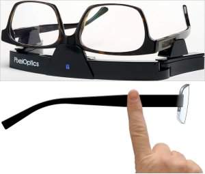 Óculos eletrônico usa lente de cristal líquido