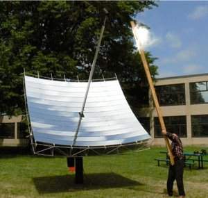 Espelho parablico de baixo custo poder viabilizar energia termo-solar