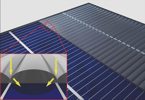 Clula solar ganha eficincia com manto de invisibilidade