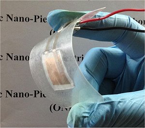 Nanogerador piezoeltrico de escamas de peixe