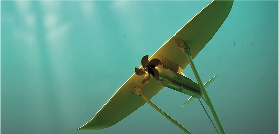 Pipa subaqutica voar pelas mars para produzir energia