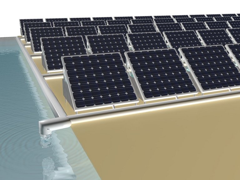 Painel solar dessaliniza gua do mar reciclando calor
