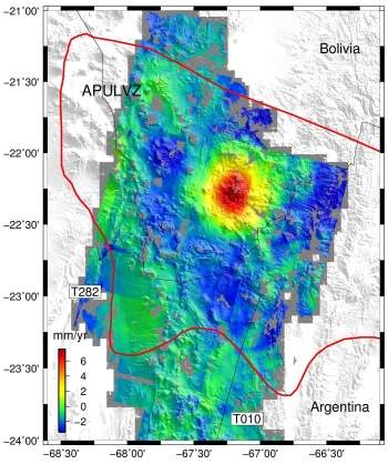 Vulcão gigante nos Andes está se mexendo