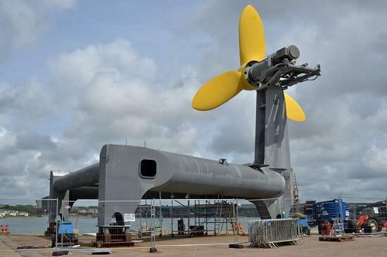 Turbina que explora energia das marés pronta para ser instalada