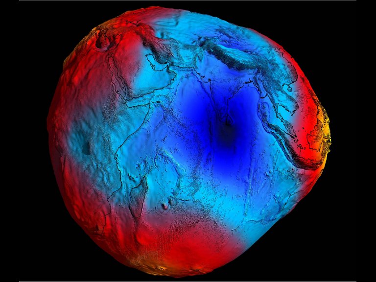 O que  o buraco gravitacional da Terra?