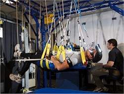 NASA desenvolve aparelho de ginstica que permite correr deitado