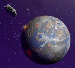 Bombardeio de asteroides pode ter estimulado a vida na Terra