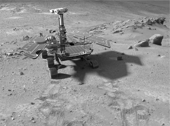 Rob Spirit vira plataforma fixa de observao em Marte