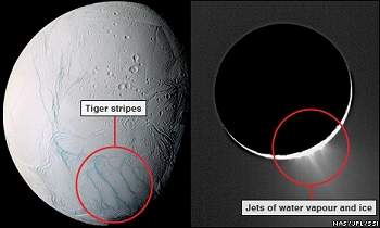Ingredientes da vida so encontrados em lua de Saturno