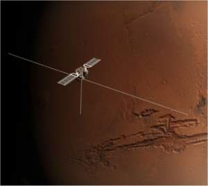Sonda espacial mergulha rumo a lua de Marte