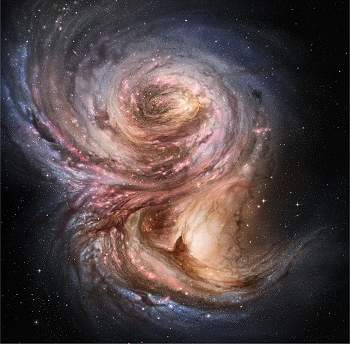 Galáxia fóssil produzia 250 sóis por ano