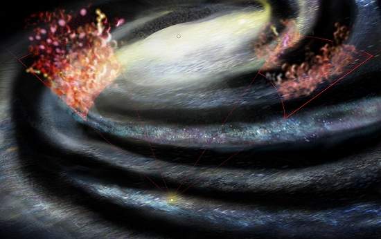 Astrnomos descobrem origem de nuvens de gs na Via Lctea