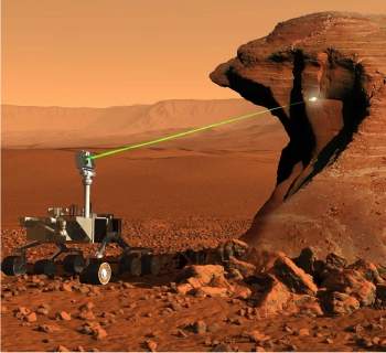 Rob marciano ter canho de laser vai estudar rochas de Marte