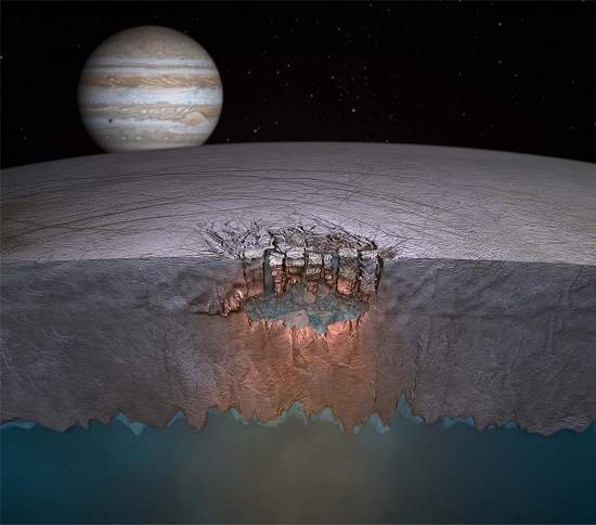 NASA anuncia descoberta de Grandes Lagos em lua de Jpiter