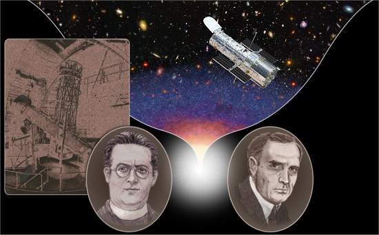 <strike>Edwin Hubble</strike> Georges Lemaitre descobriu a expanso do Universo