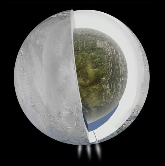 Encélado: lua de Saturno pode ter oceano sob o gelo