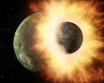 Teoria do impacto que criou a Lua: indcios questionveis
