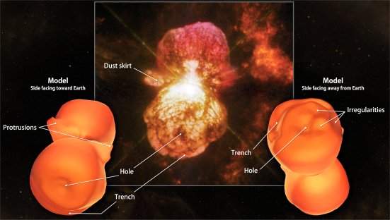 Mapa 3D de nebulosa feito com ajuda de astrofísicos brasileiros