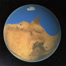 Marte: O planeta que já foi vermelho e azul