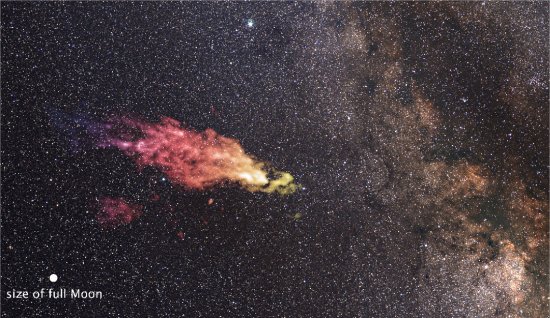 Hubble flagra nuvem descomunal vindo rumo à Via Láctea