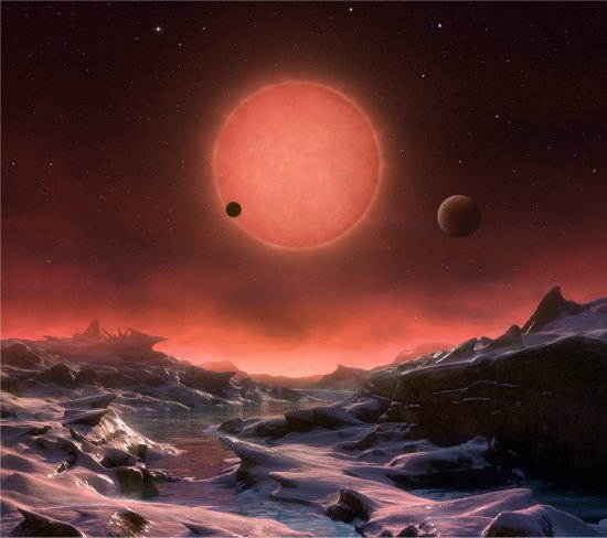 Trio de exoplanetas ao redor de estrela fria podero revelar vida