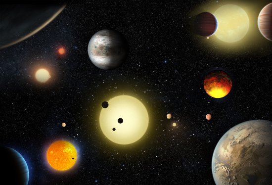 Kepler descobre 1.284 exoplanetas, 9 na zona habitvel