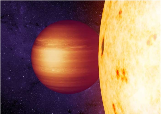 Exoplaneta tem atmosfera girando na contramo