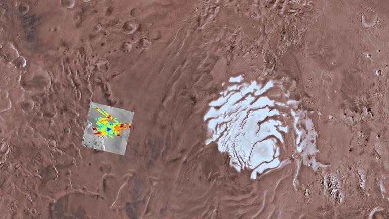 Lago subterrneo em Marte