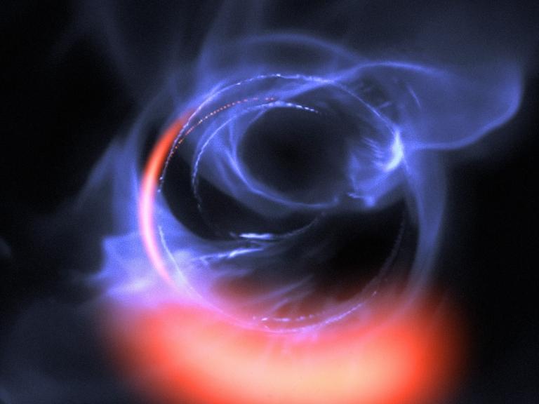 Astrnomos detectam matria no limite de um buraco negro
