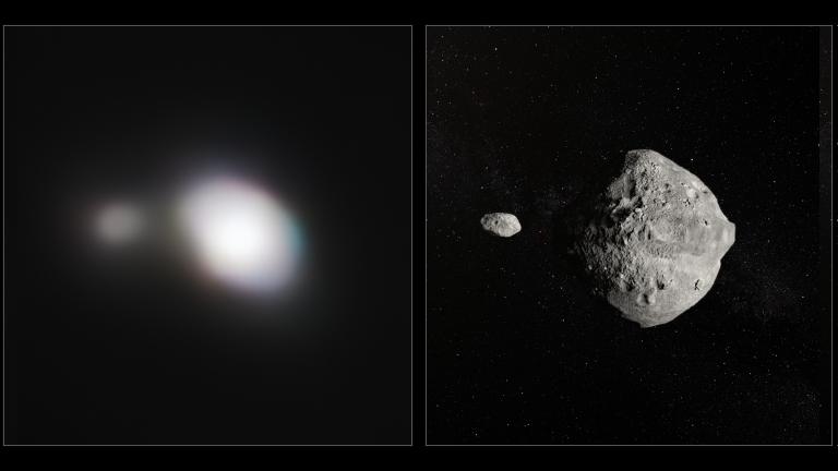 Astrnomos fotografam asteroide duplo passando pela Terra a 70 000 km/h