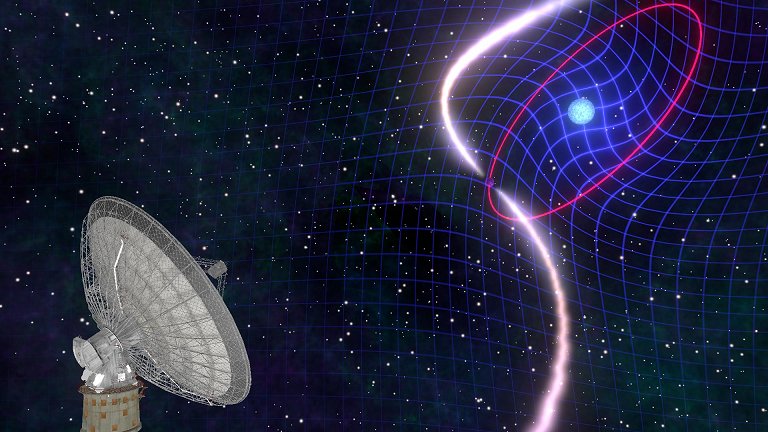 Sistema binrio confirma o arrasto relativstico previsto por Einstein