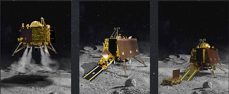 ndia lana misso Chandrayaan-3 para estudar a Lua