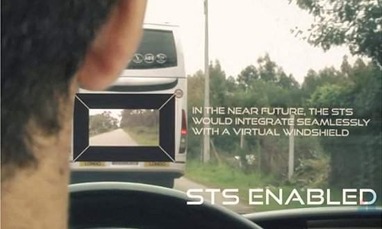Realidade aumentada permite ver através do carro que vai à frente