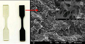 Nanotubos de carbono fazem plstico absorver vibraes