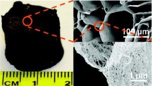 Aerogel: Fumaa slida  feita com nanotubos de carbono