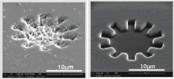 Máquinas microscópicas são feitas em série com vidro metálico