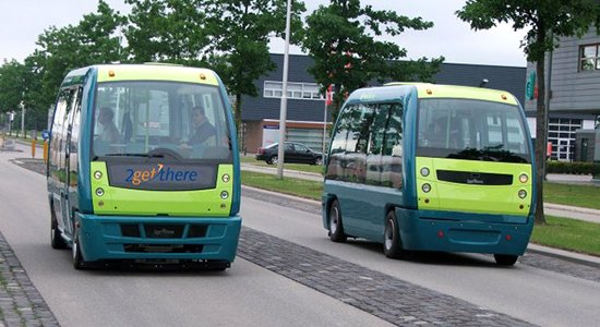 Micro-ônibus sem motorista são testados na Europa