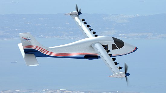 NASA construirá X-avião elétrico com 14 motores