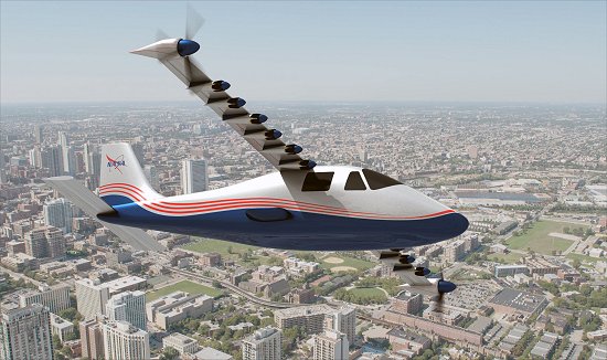 NASA construirá X-avião elétrico com 14 motores