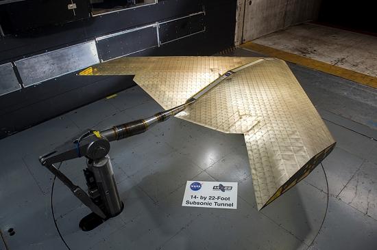 NASA testa novo tipo de asa de avio