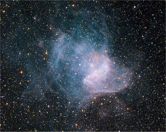 Berço de estrelas mostra o céu em mutação