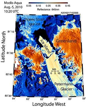 Maior iceberg em quase 50 anos solta-se na Groenlndia