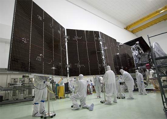 Painis solares da sonda Juno esto prontos