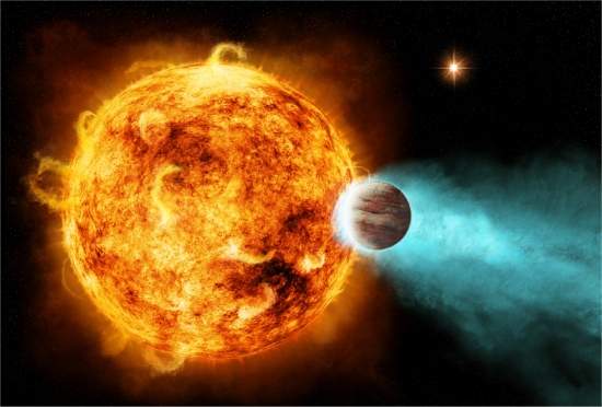 Estrela est fritando planeta com raios X