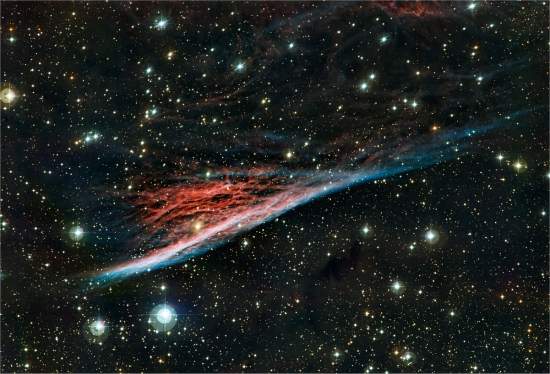 Nebulosa do Lpis parece uma vassoura de bruxa celeste