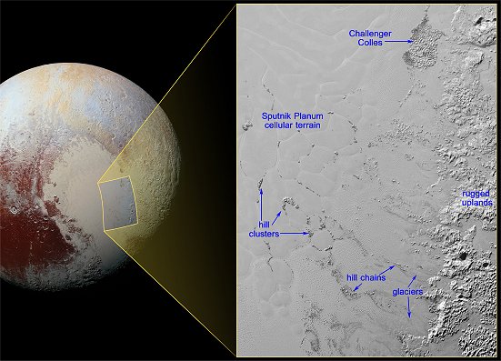 As incrveis montanhas flutuantes de gelo de Pluto