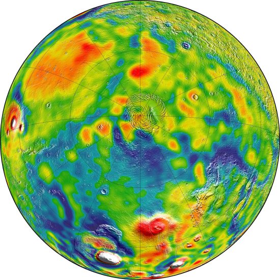 Mapa gravitacional de Marte revela o interior do planeta