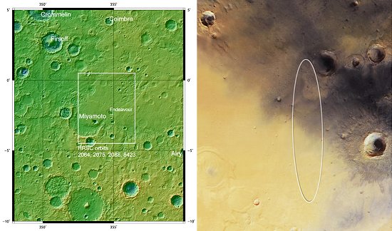 Escolhido local de pouso de rob em Marte
