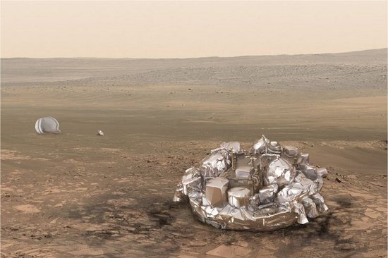 Sonda poder pousar em Marte em meio a tempestade de areia